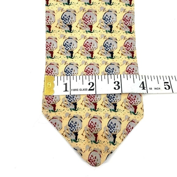Steve Stricker for Fairway Sport Vintage 100% Silk Tie Golf Balls & Tees - Picture 9 of 9